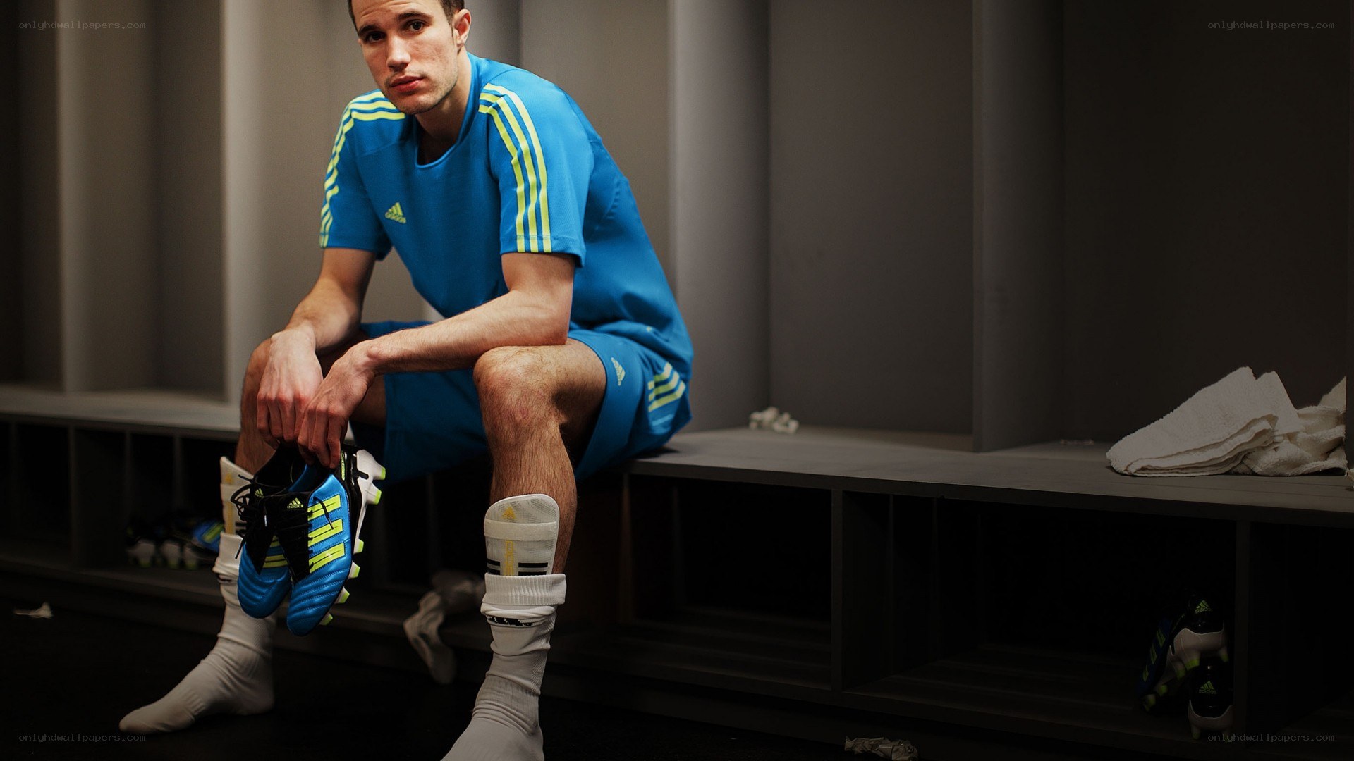 athlete in locker room