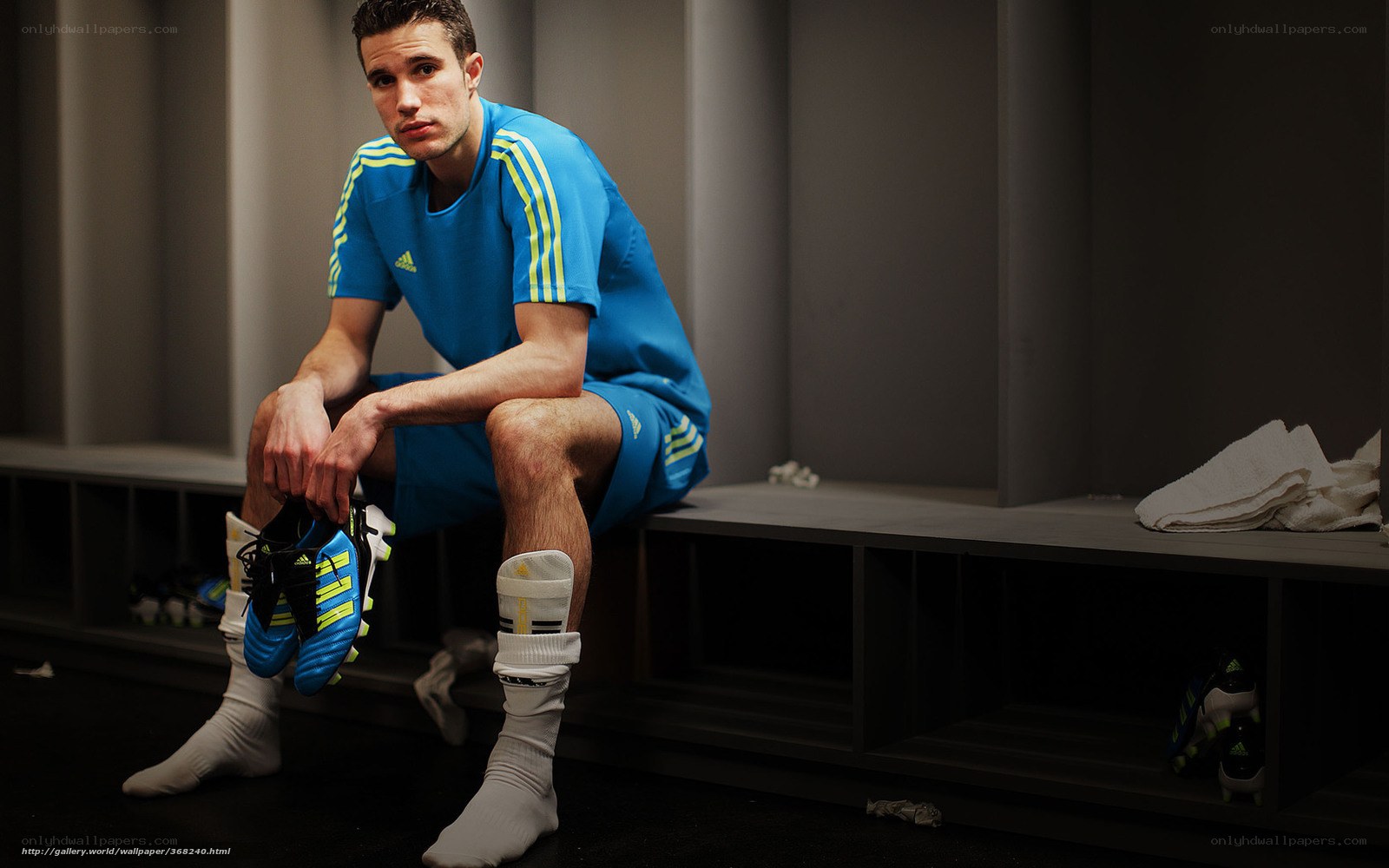 athlete in locker room