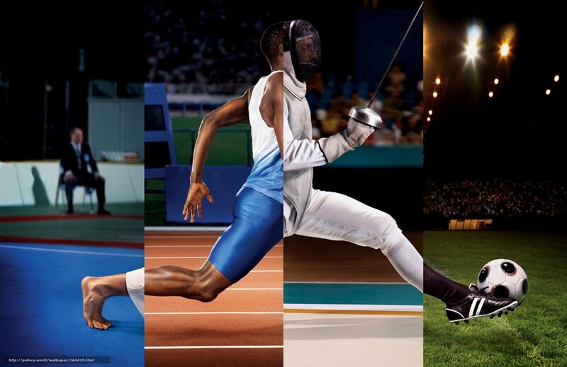 Athlete in Motion — Blue