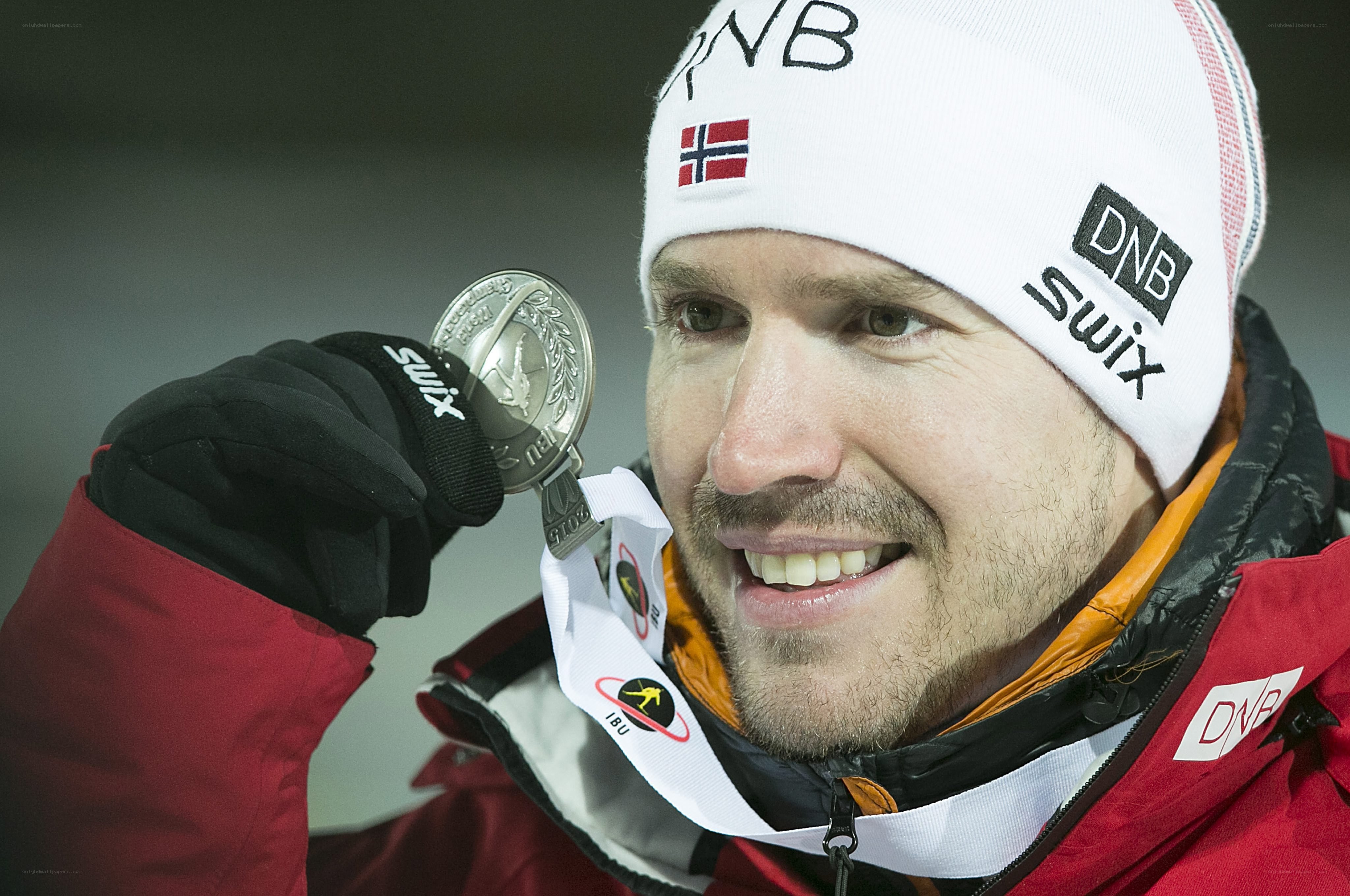 athlete with silver medal