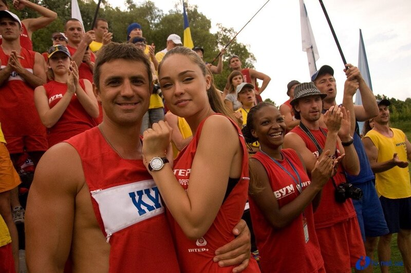 Athletes at a sporting event