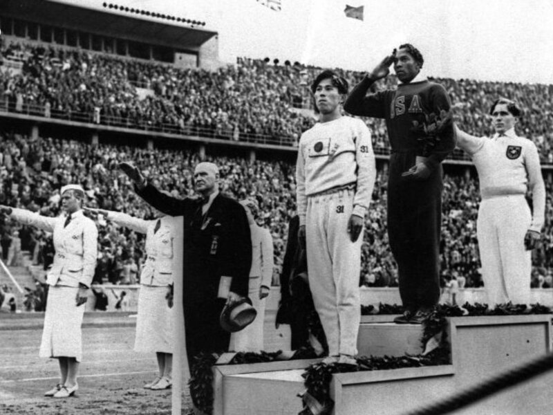 Athletes on Podium