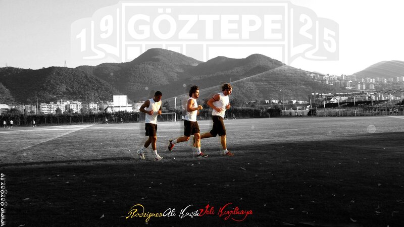 Athletes training on a field