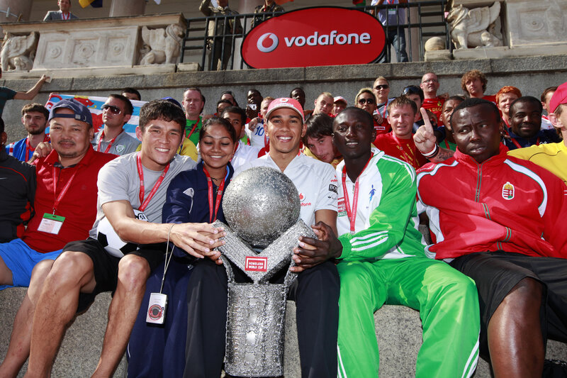 Athletes with Trophy