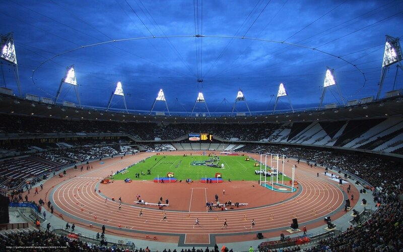 Athletics Stadium at Dusk