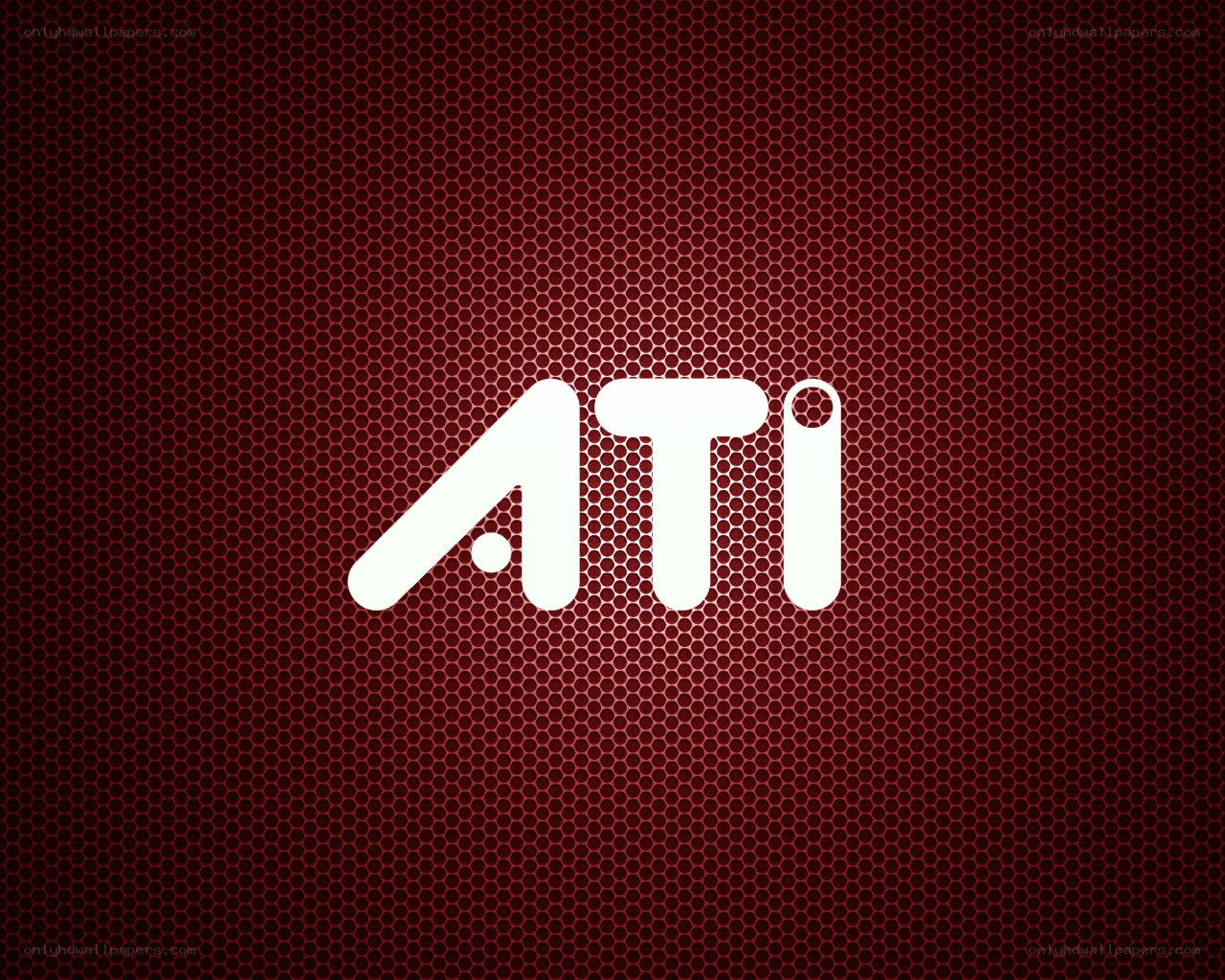 ATI logo on red mesh