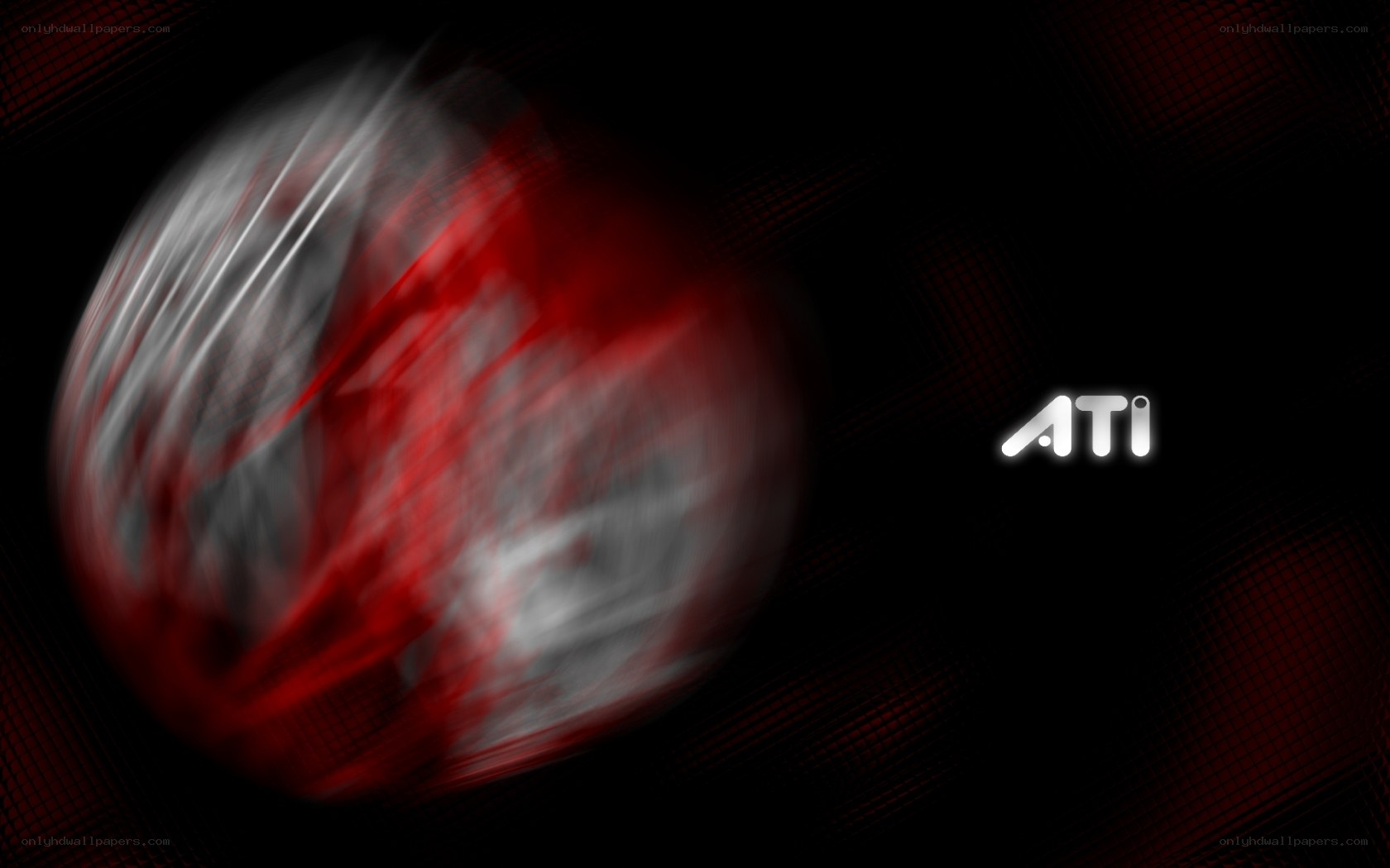 ATI logo with red and white sphere