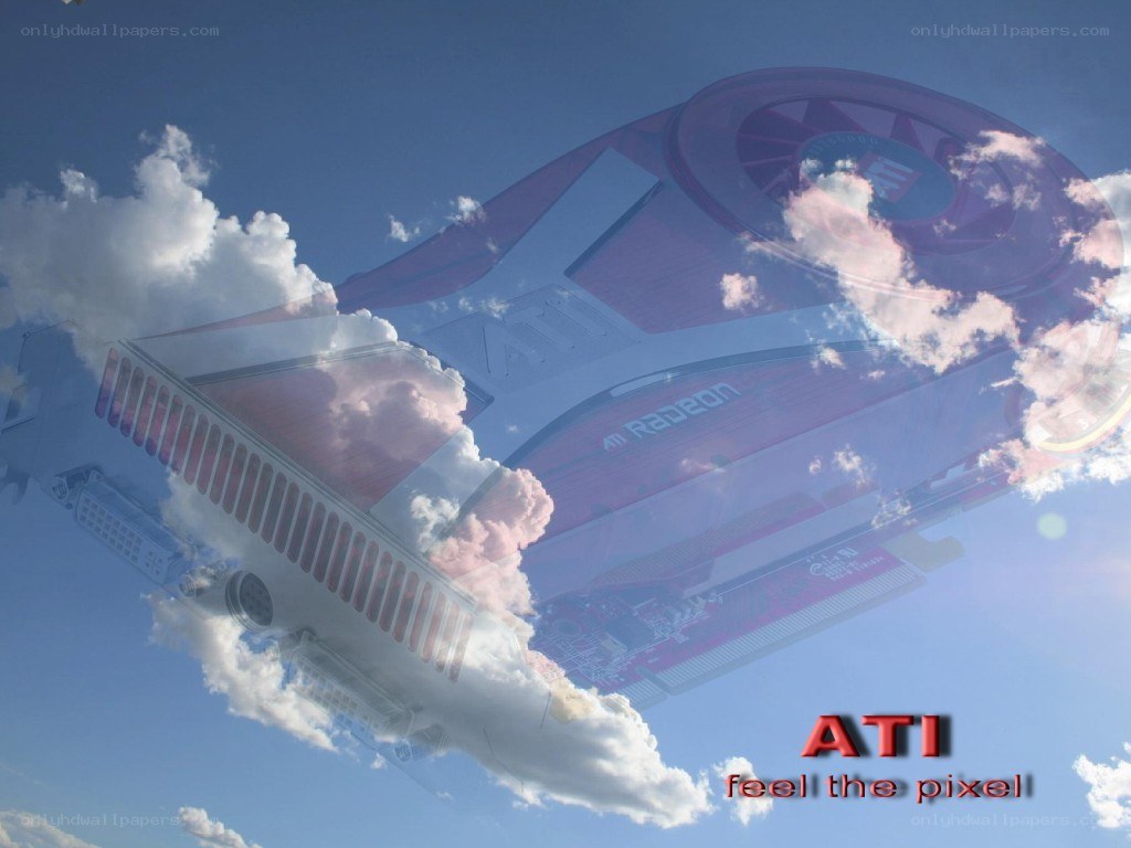 ATI Radeon graphics card in sky