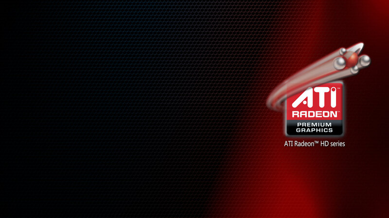 ATI Radeon Logo — Black, Dramatic