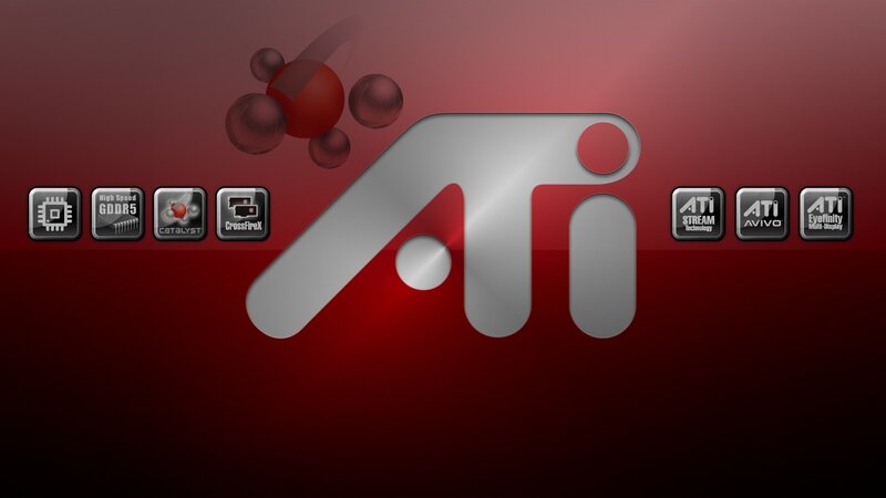 ATI technology logo and features