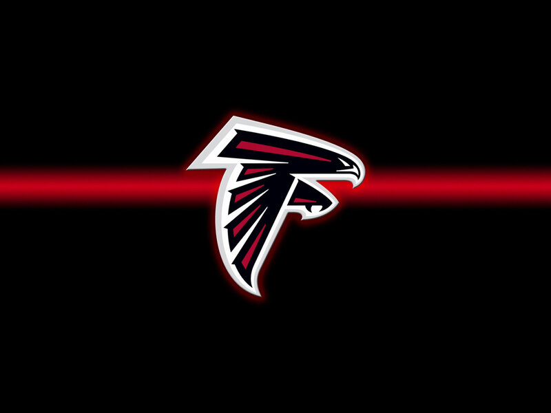 Atlanta Falcons Logo — Black, Dramatic