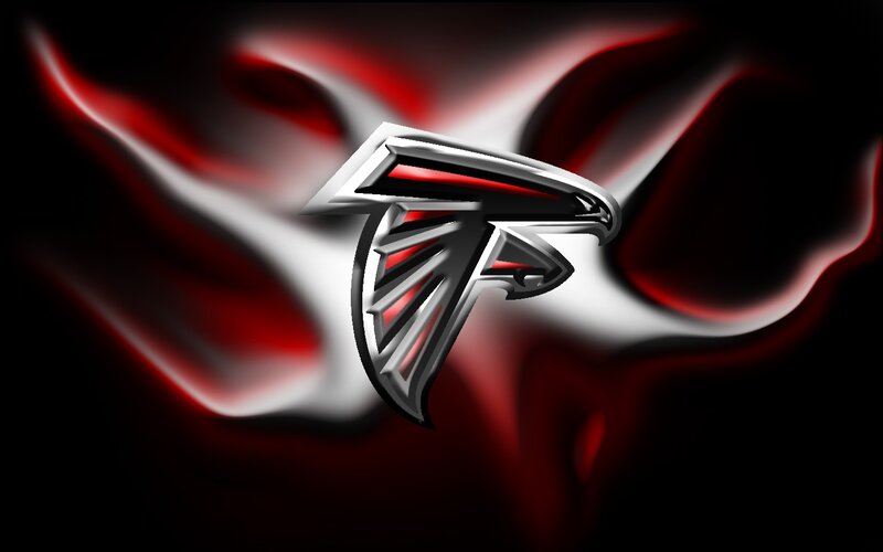 Atlanta Falcons Logo — Red, Dramatic, Digital Art