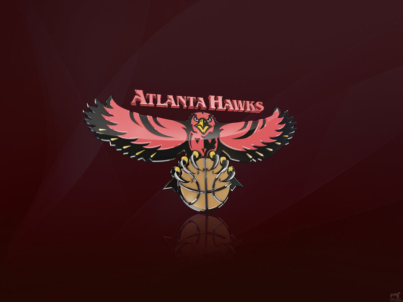 Atlanta Hawks logo on dark background