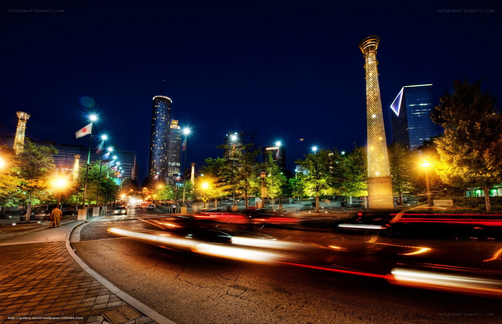 Atlanta night cityscape