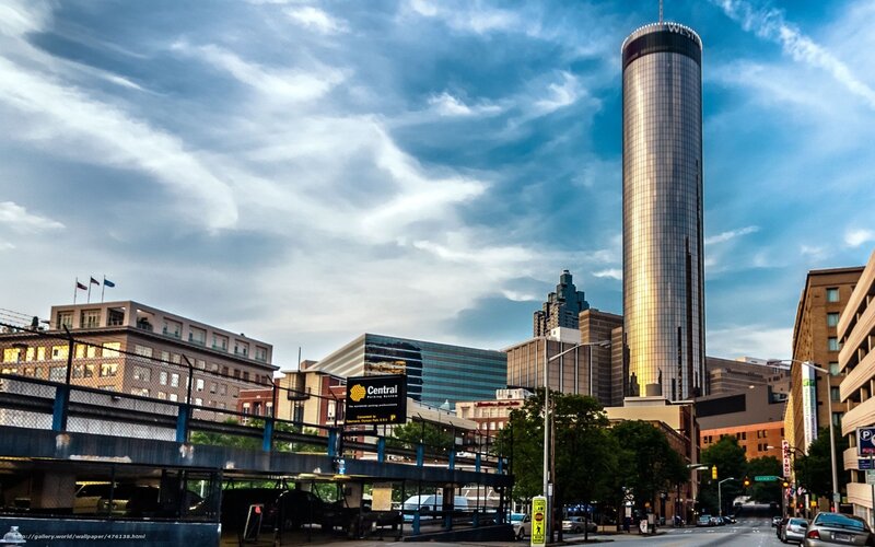 Atlanta skyline with Westin Hotel