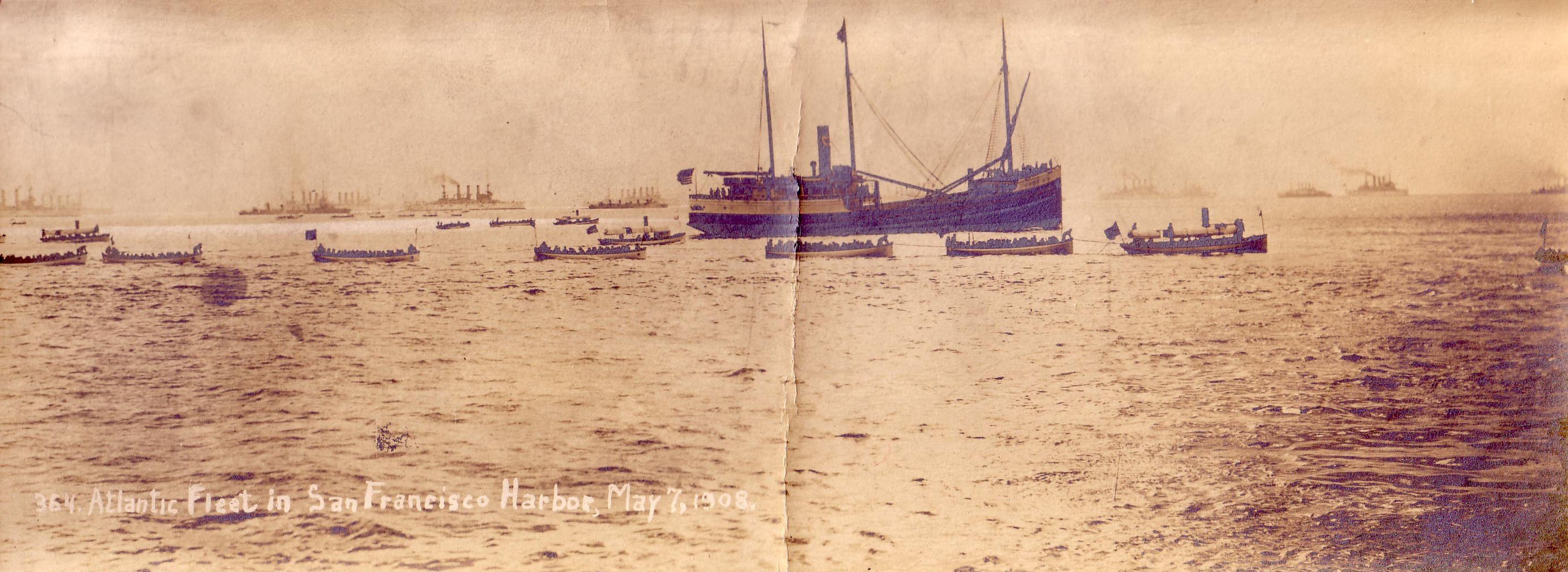 Atlantic Fleet in San Francisco Harbor