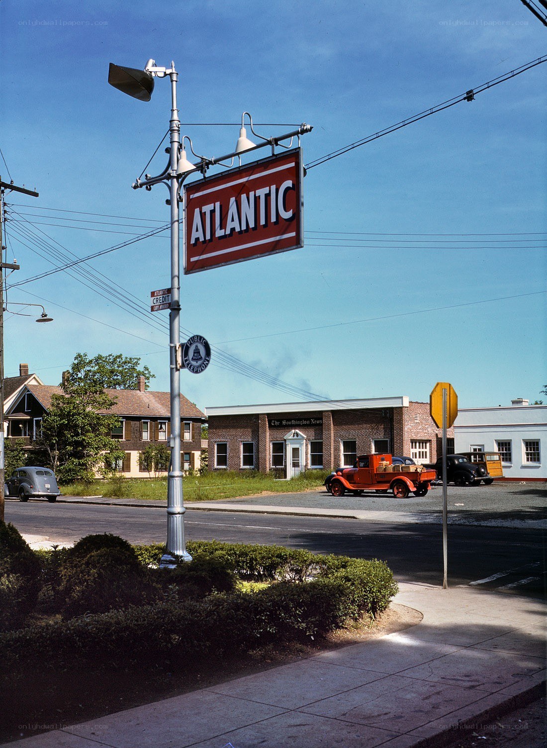 Atlantic sign on a street corner