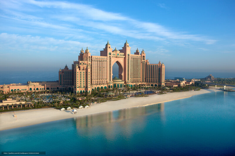 Atlantis Hotel Resort — Blue, Serene, Morning