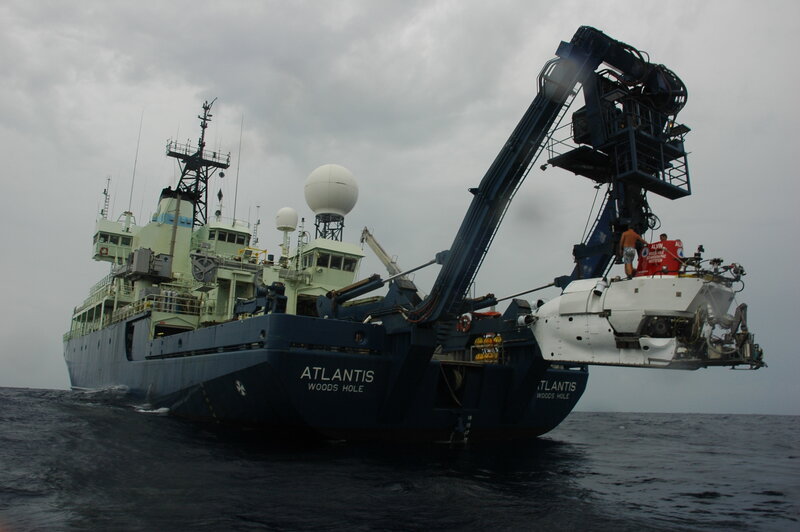 Atlantis research vessel at sea