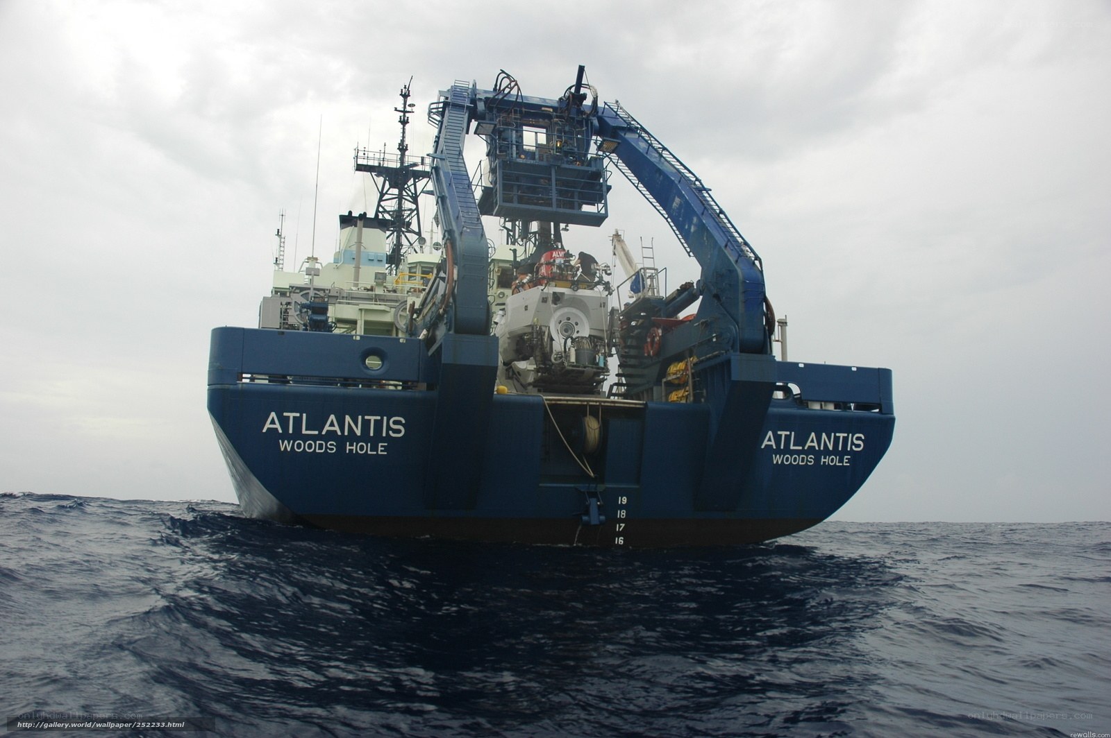 Atlantis research vessel at sea