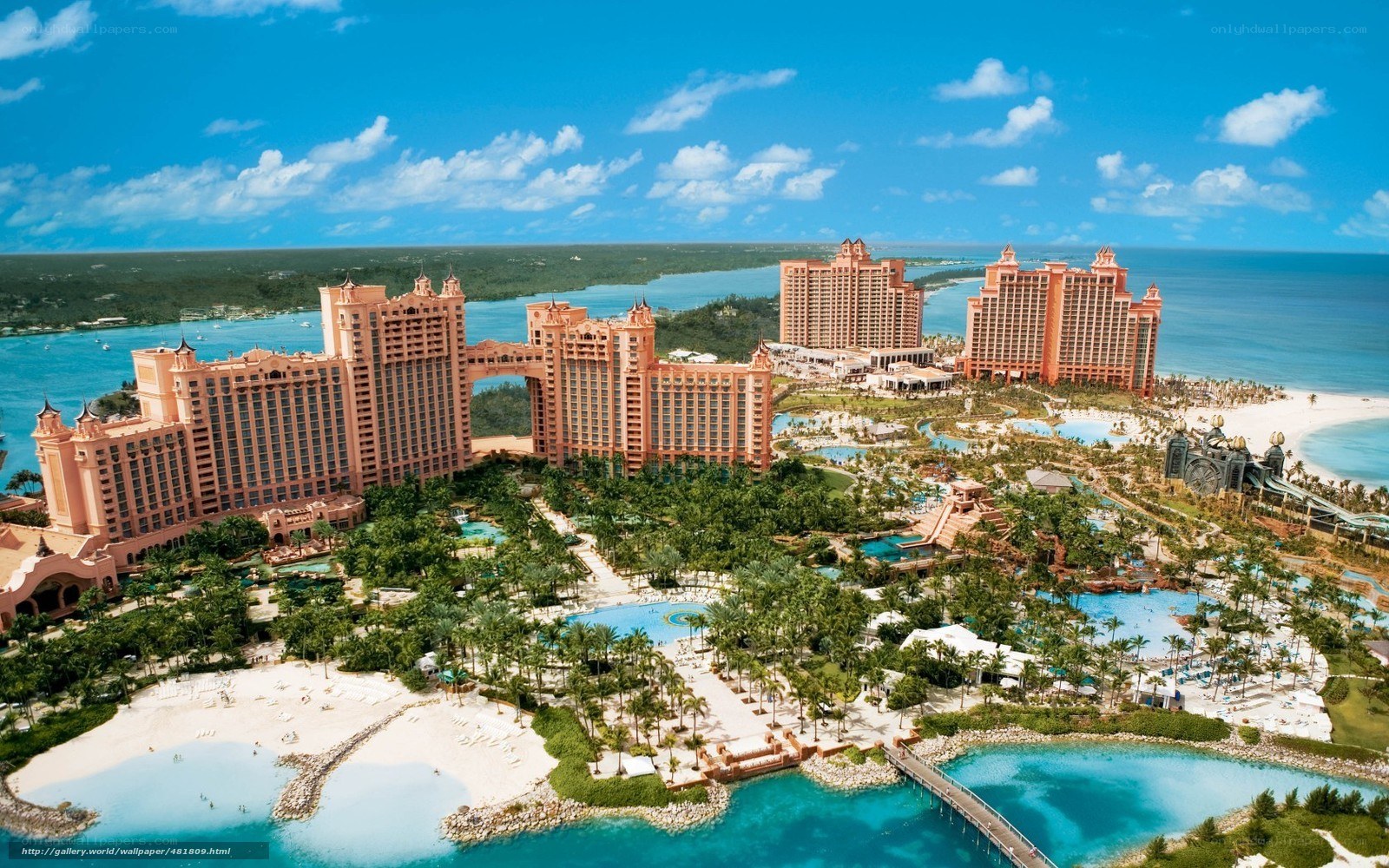 Atlantis resort aerial view