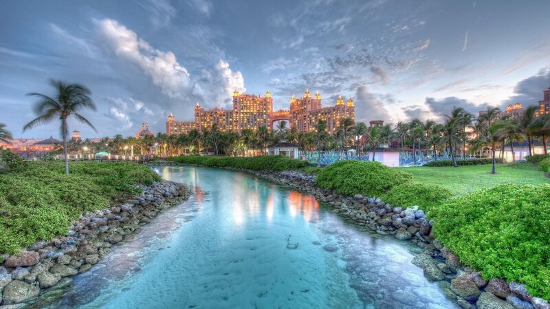 Atlantis Resort at Dusk — Blue, Serene