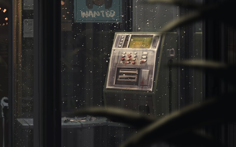 ATM Machine in Rain
