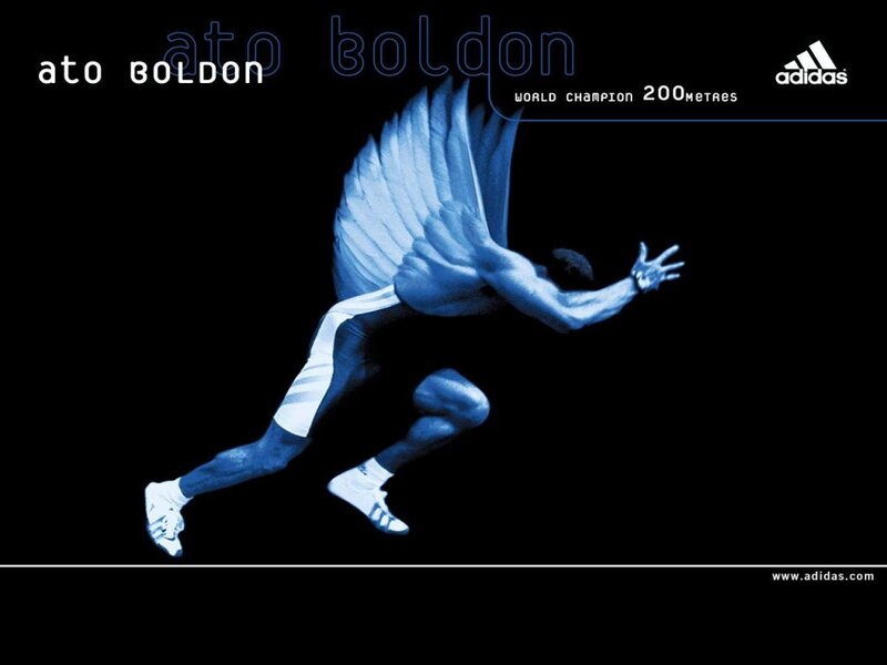 Ato Boldon running with wings