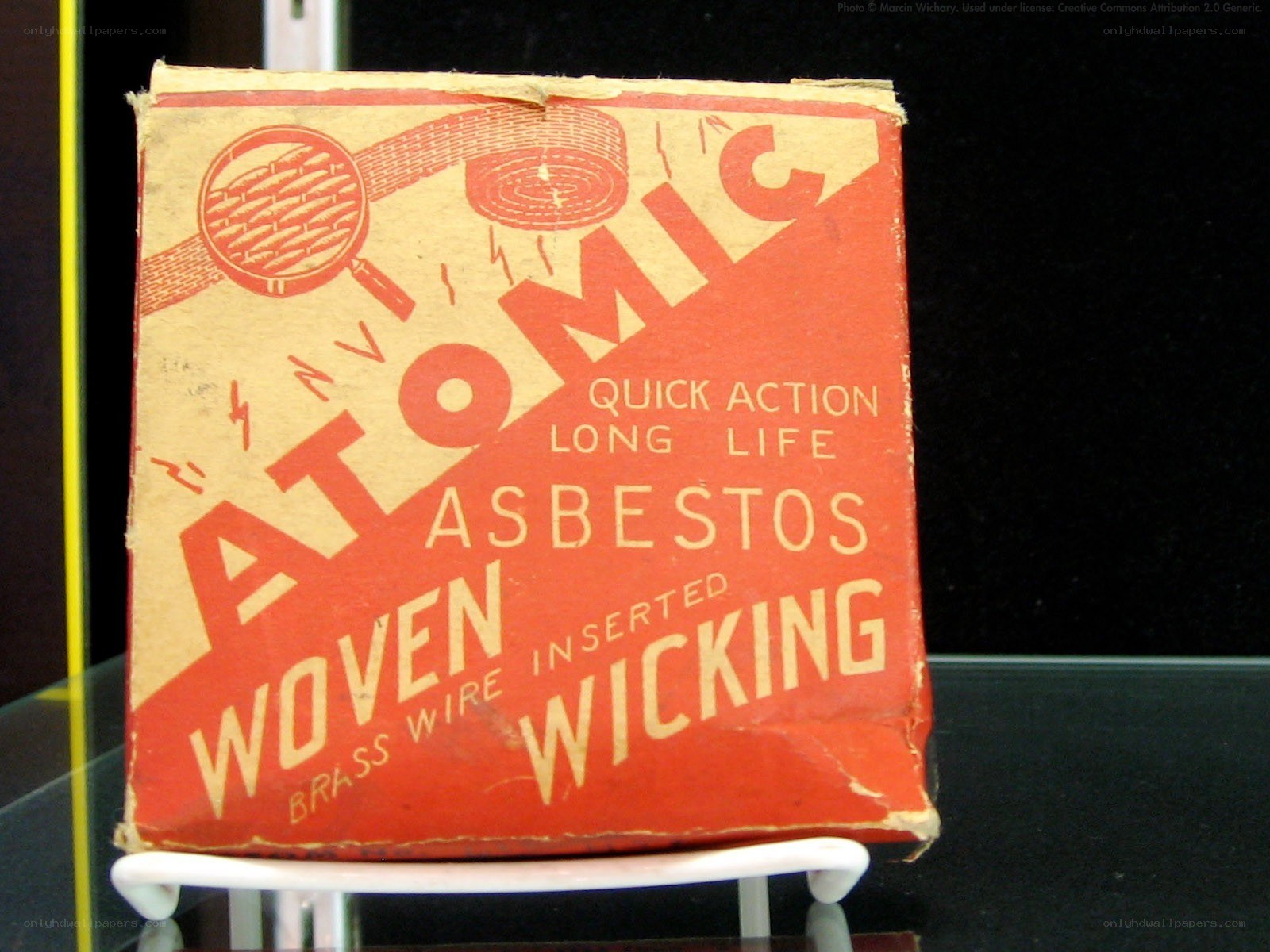 Atomic asbestos wicking box