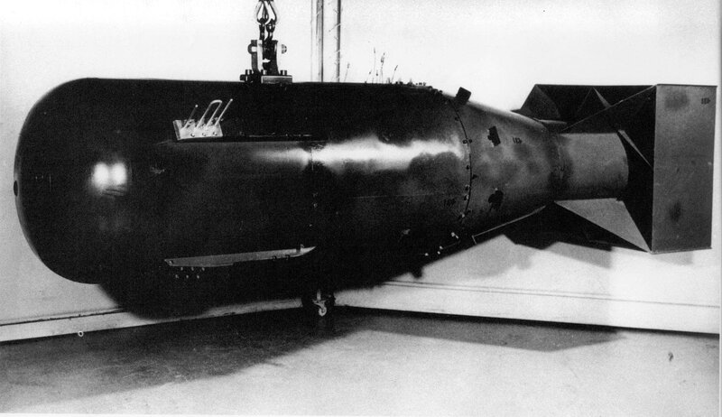 Atomic bomb model on display
