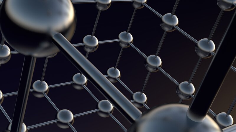 Atomic Lattice Structure — Black