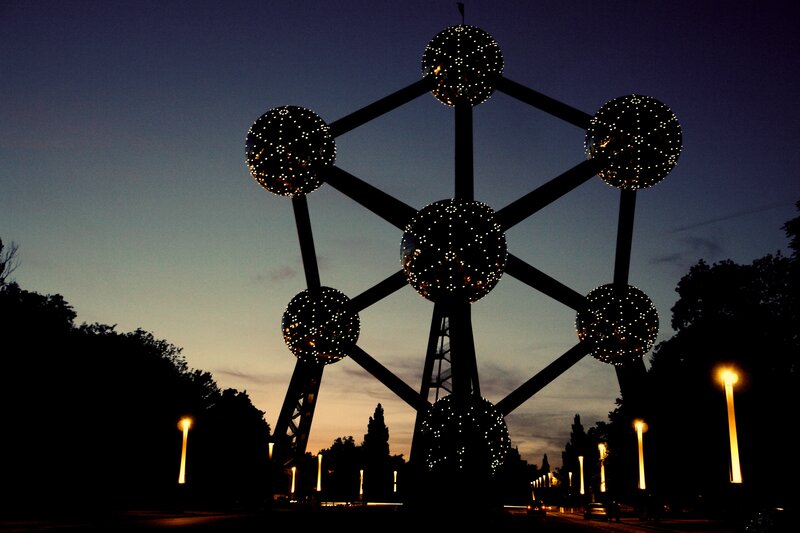 Atomium at dusk
