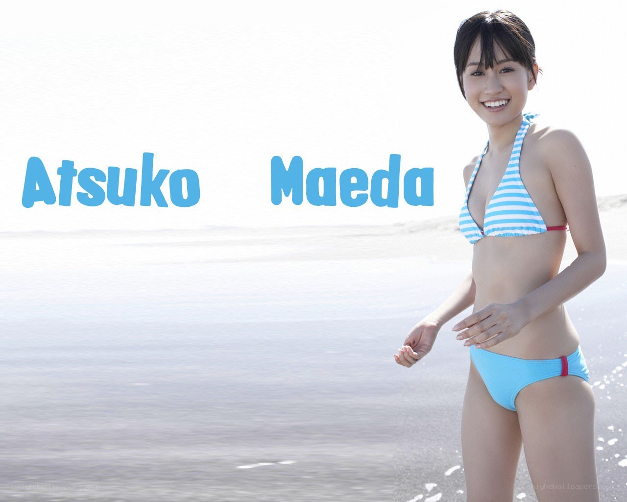 Atsuko Maeda at the beach