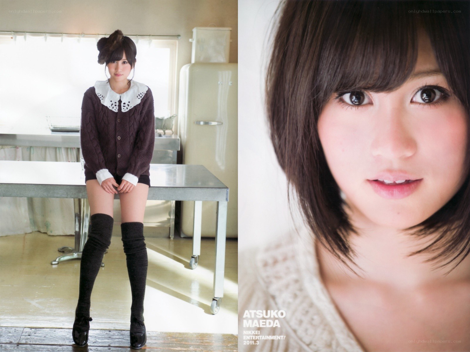 Atsuko Maeda in a studio photoshoot