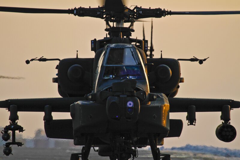 Attack Helicopter — Black, Dramatic