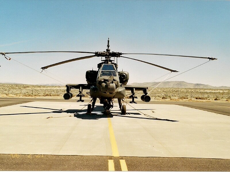 Attack Helicopter on Tarmac