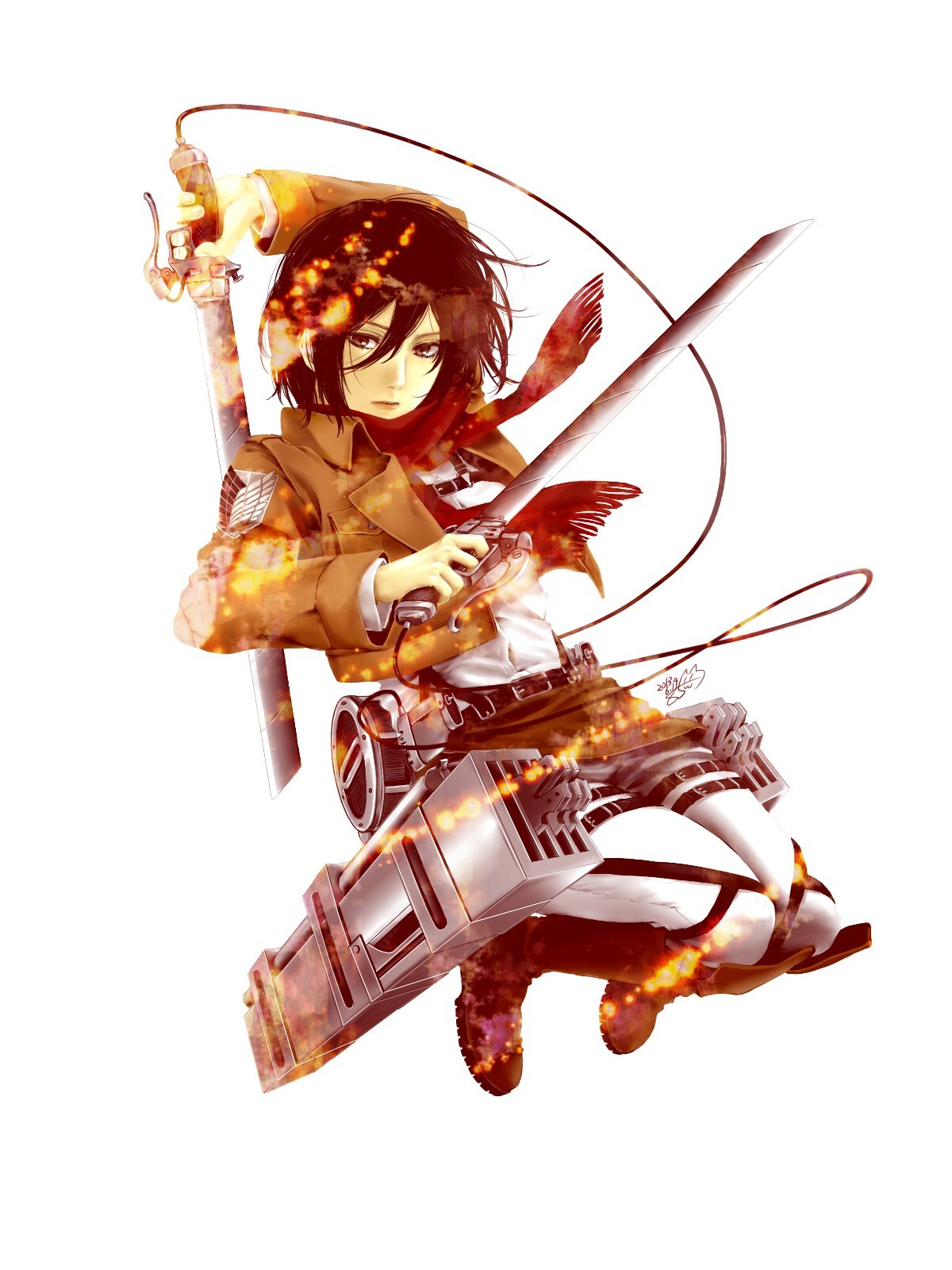 Attack on Titan character art