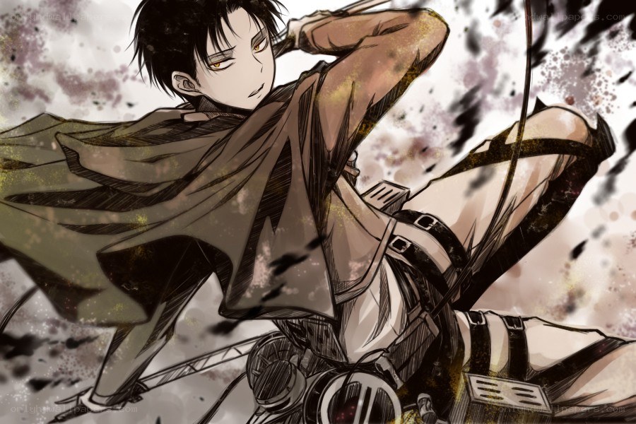 Attack on Titan character in action