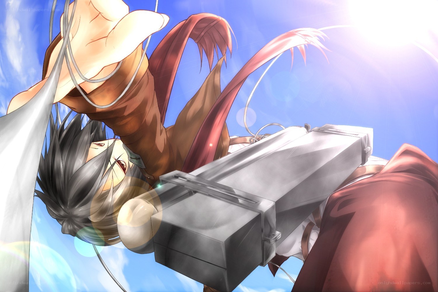 Attack on Titan character in action