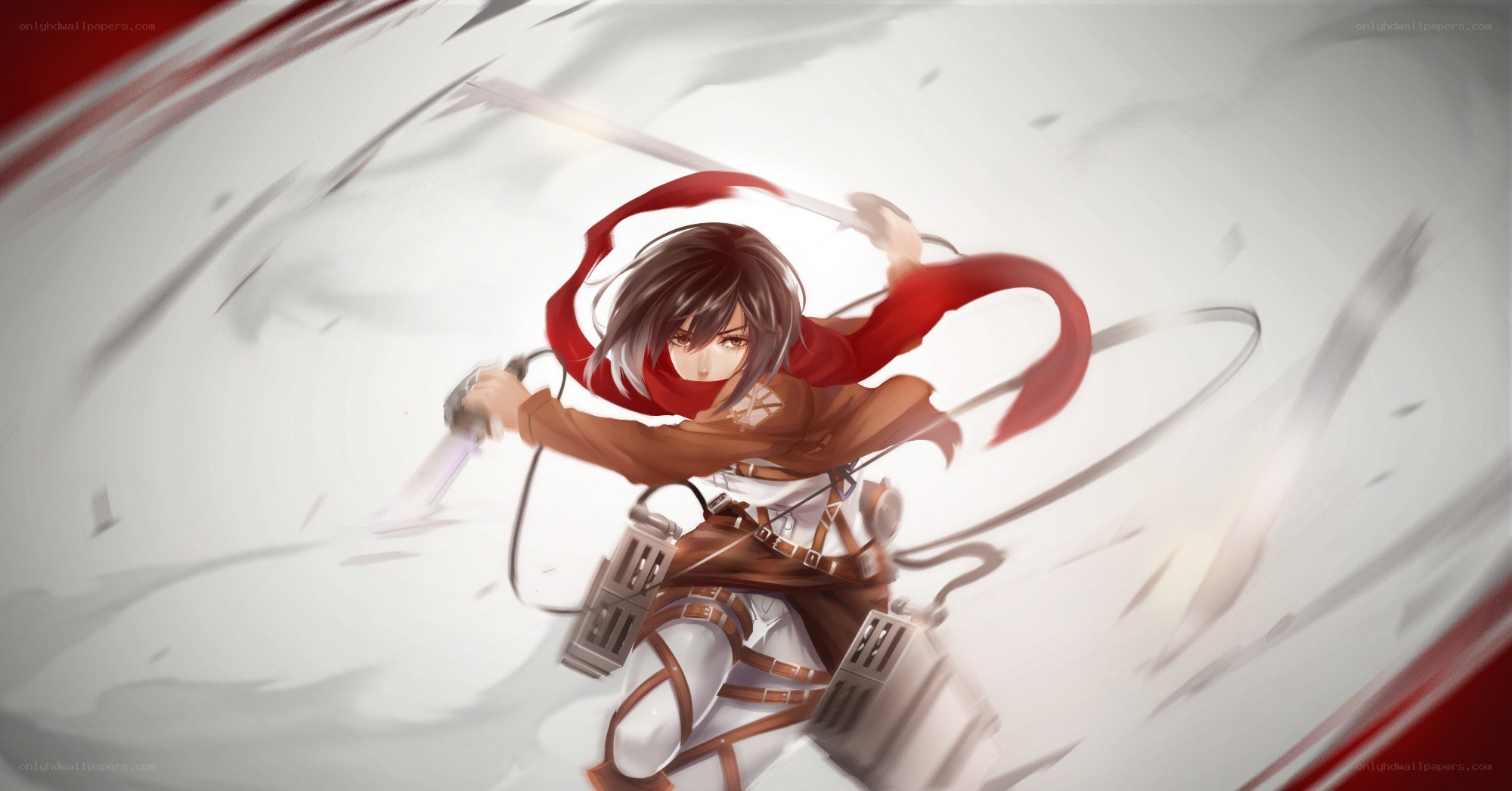 Attack on Titan character in action