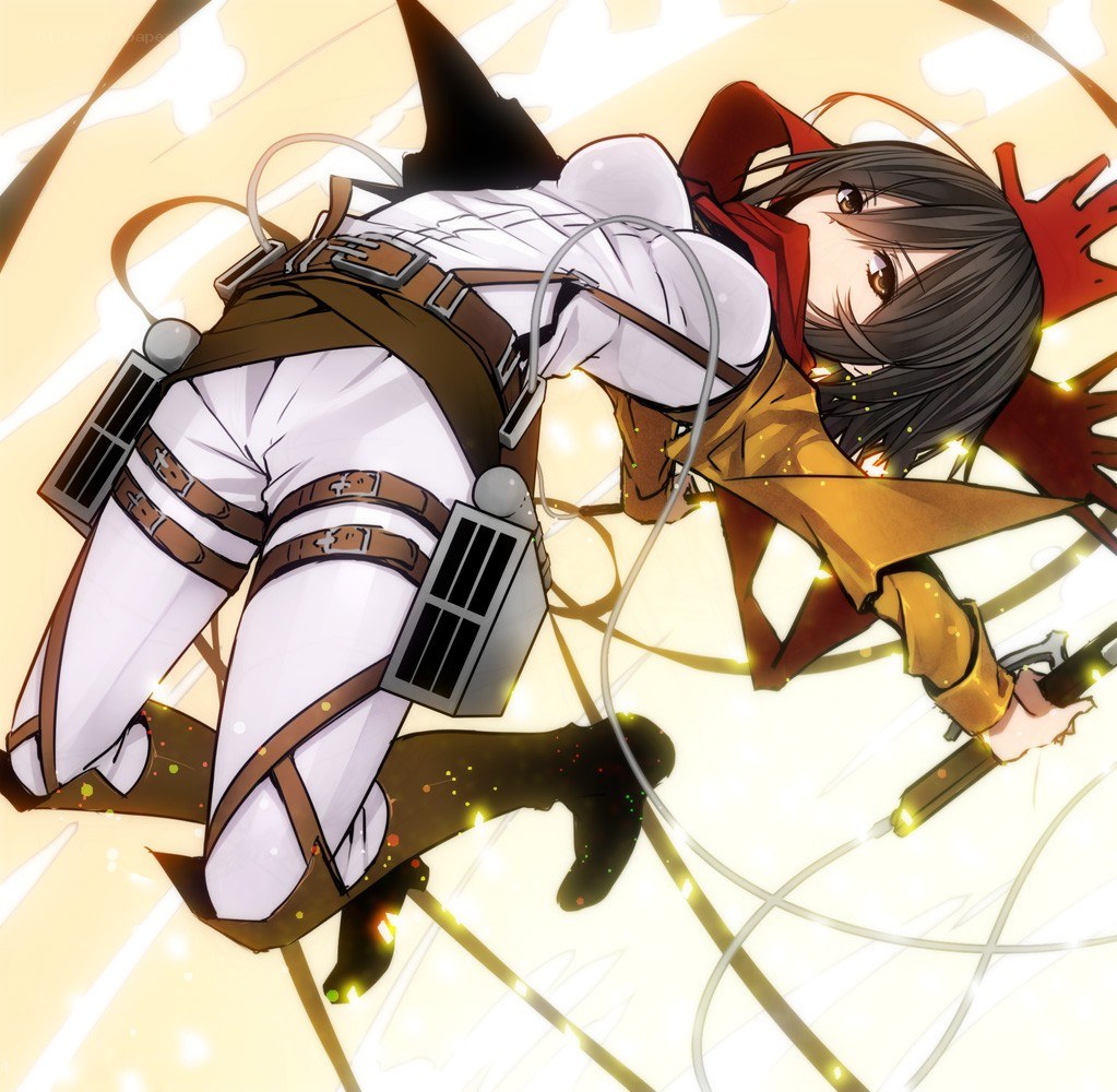 Attack on Titan character in action