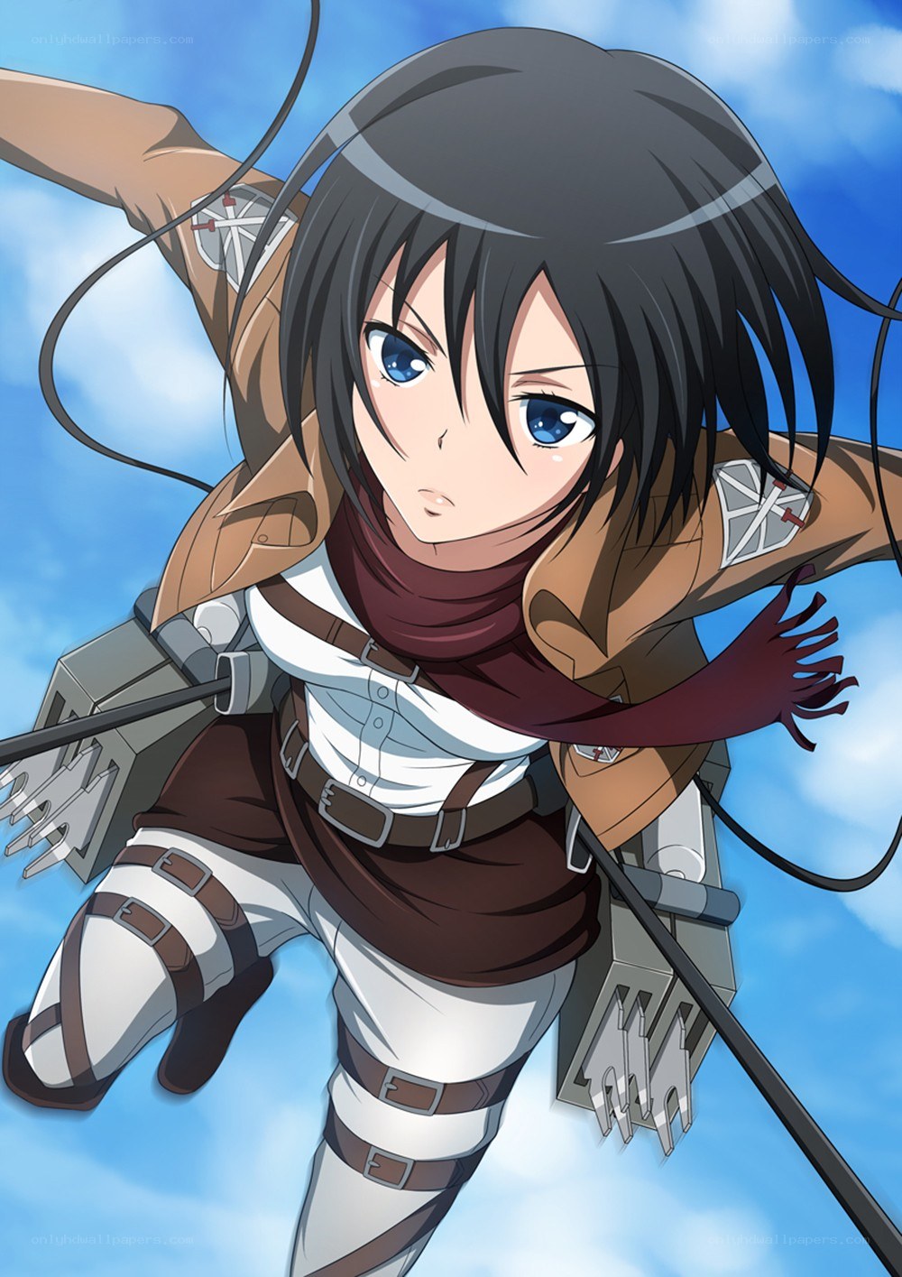 Attack on Titan character in action