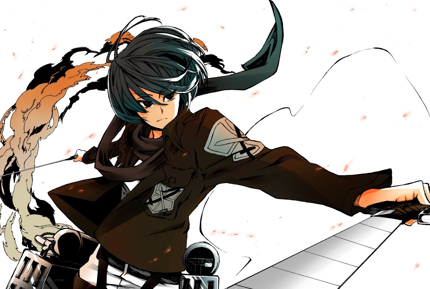 Attack on Titan character in action