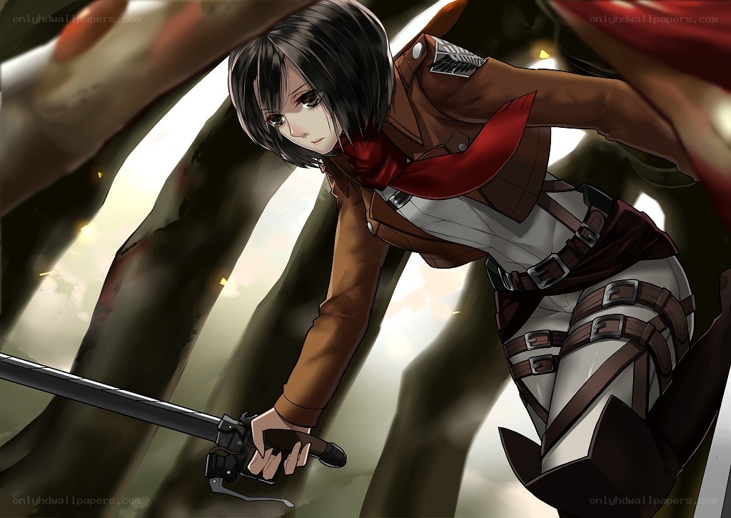 Attack on Titan character in action