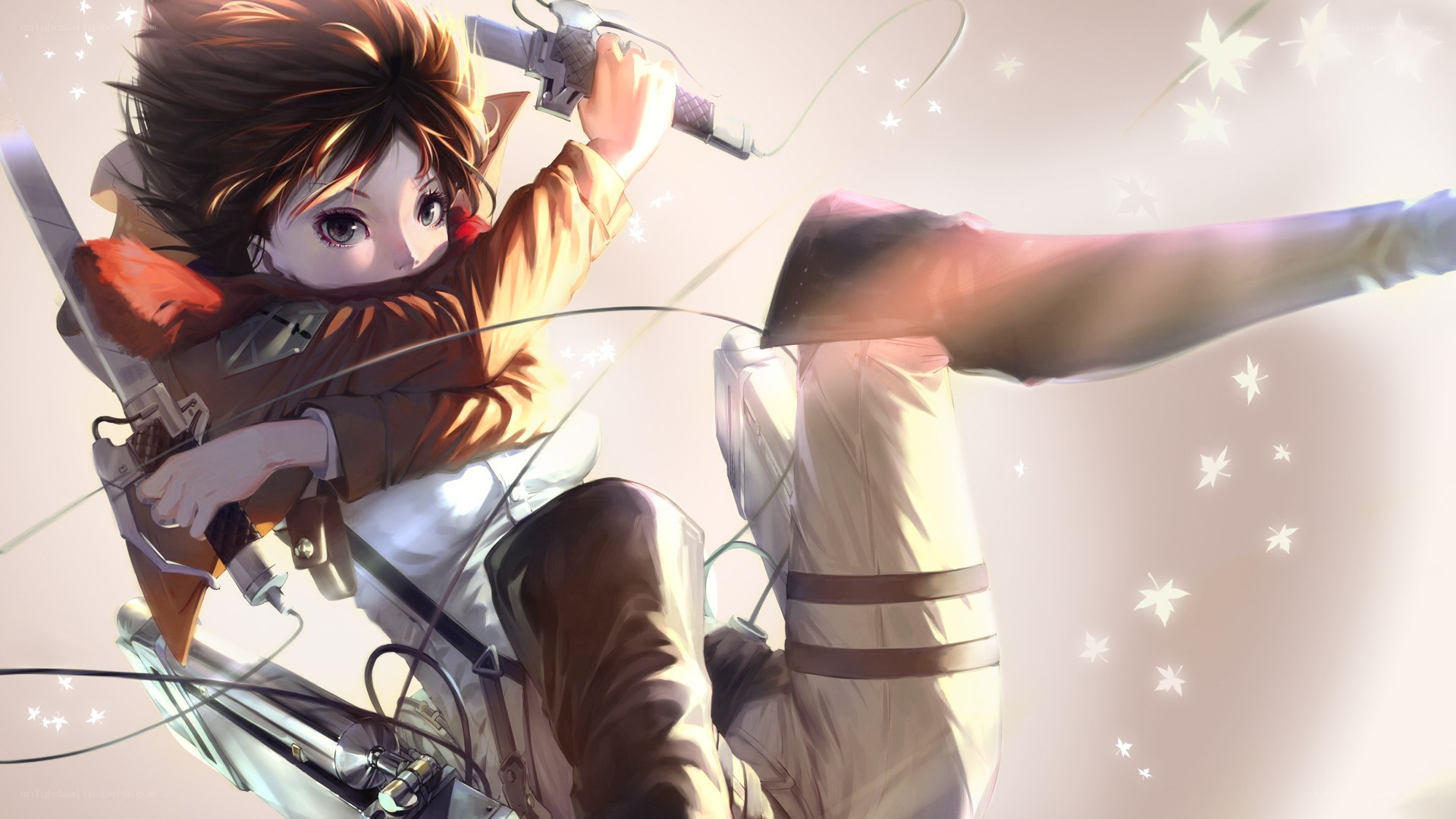 Attack on Titan character in action