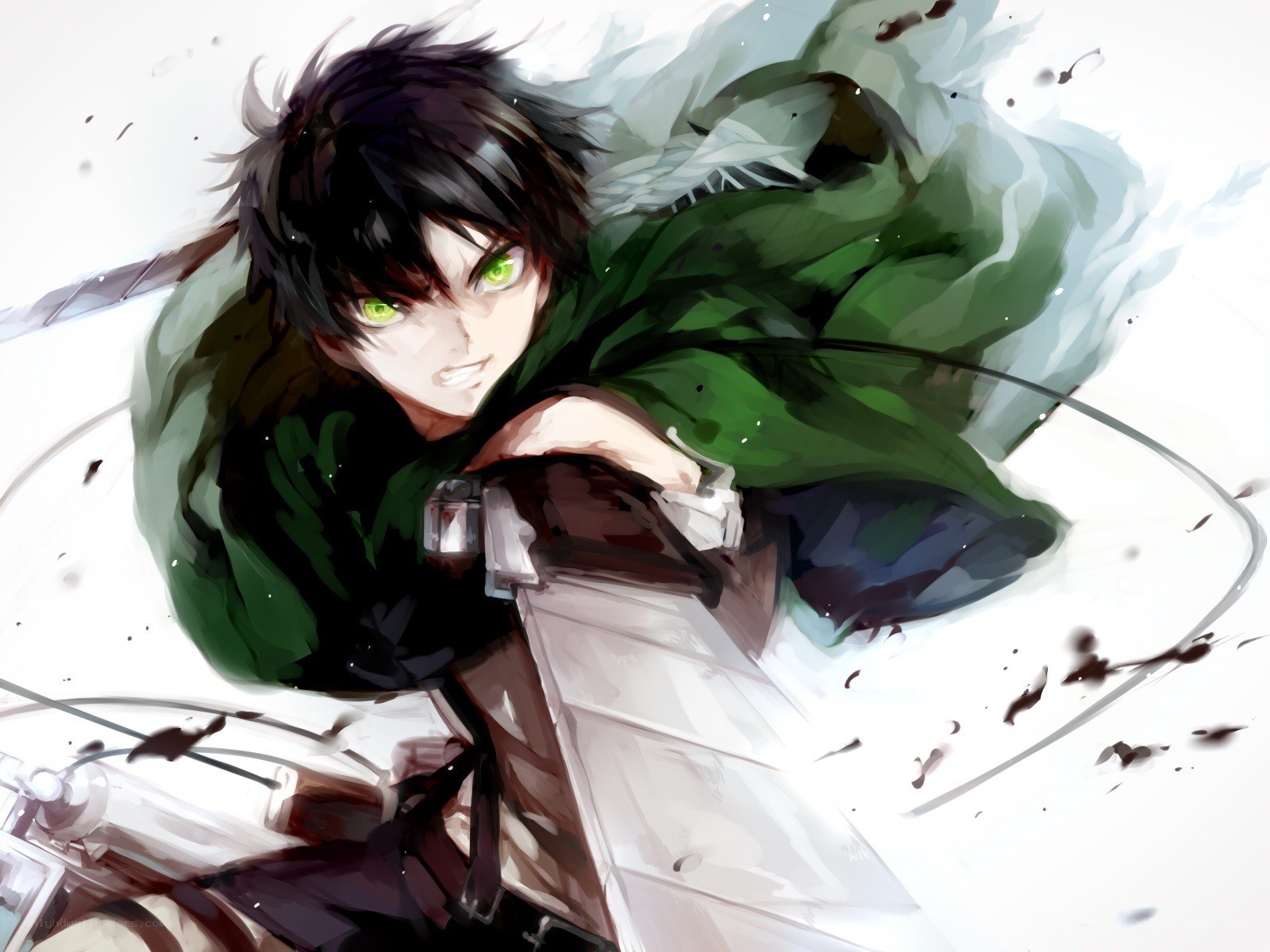 Attack on Titan character in action