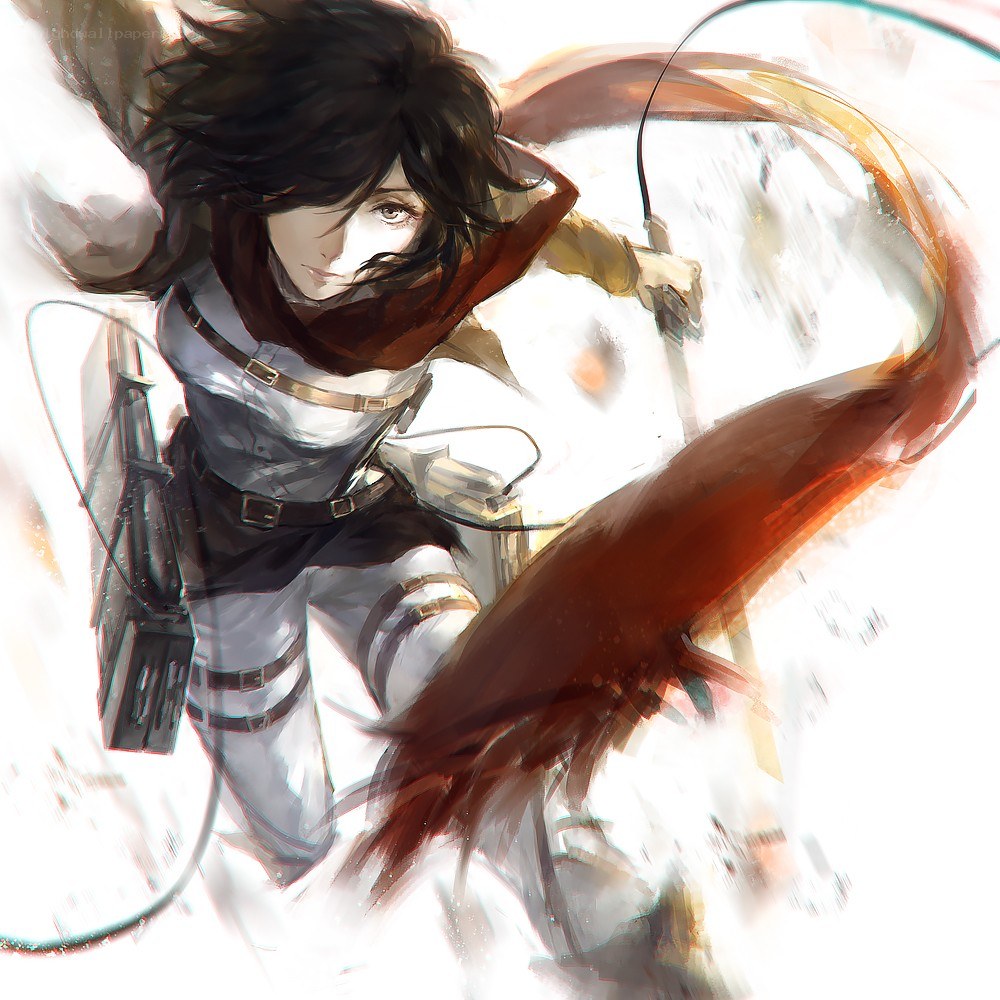 Attack on Titan character in action