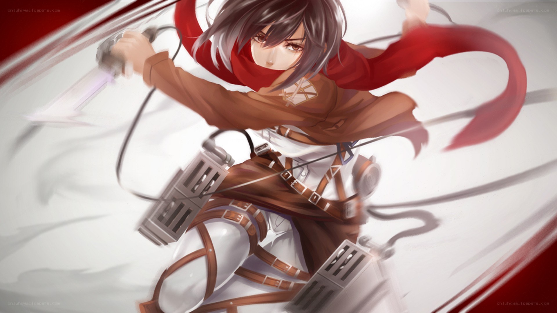 Attack on Titan character in action