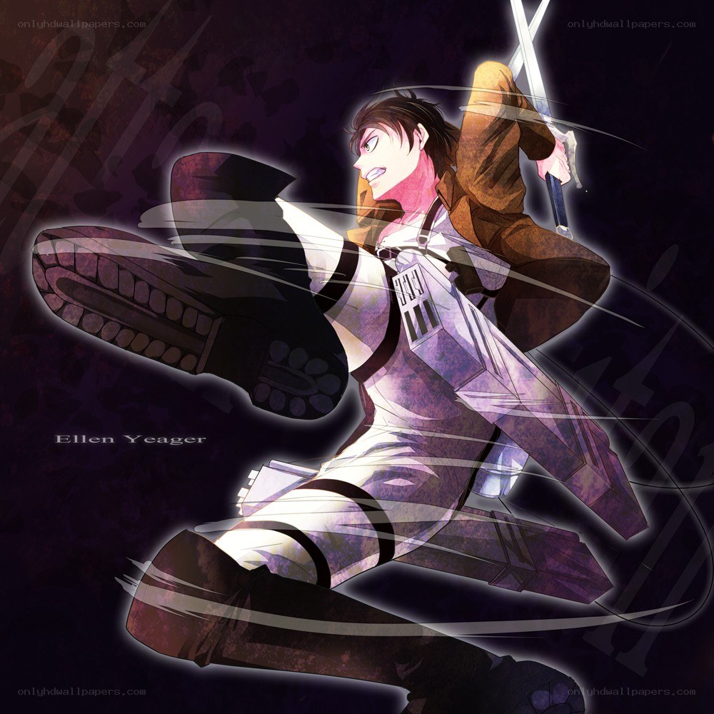 Attack on Titan character in action