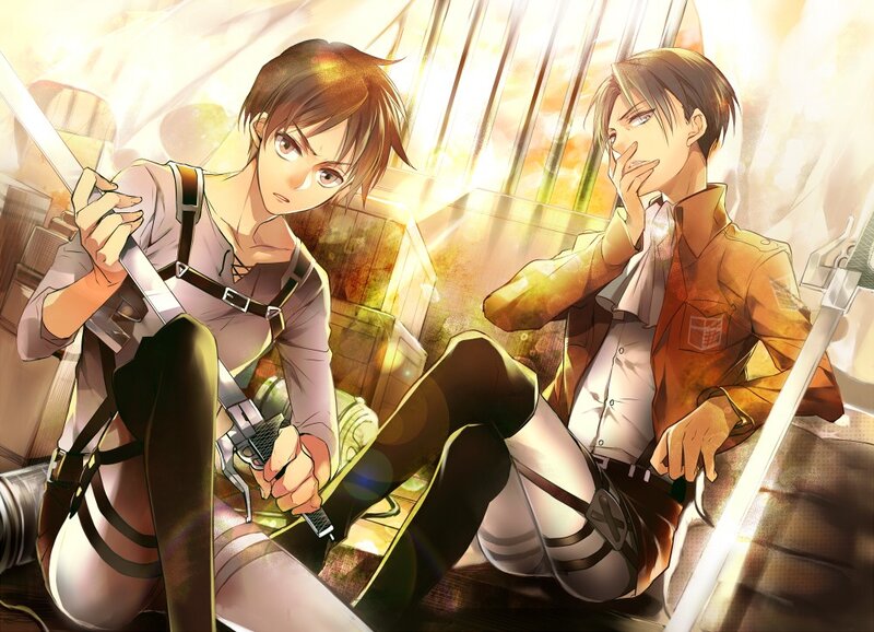 Attack on Titan characters in action